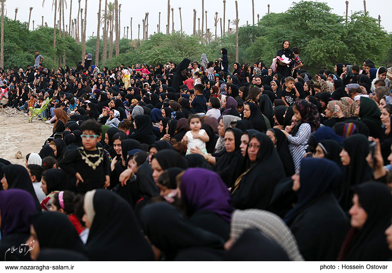  بزرگترین تعزیه میدانی استان بوشهر در نظرآقا برگزار شد + تصاویر